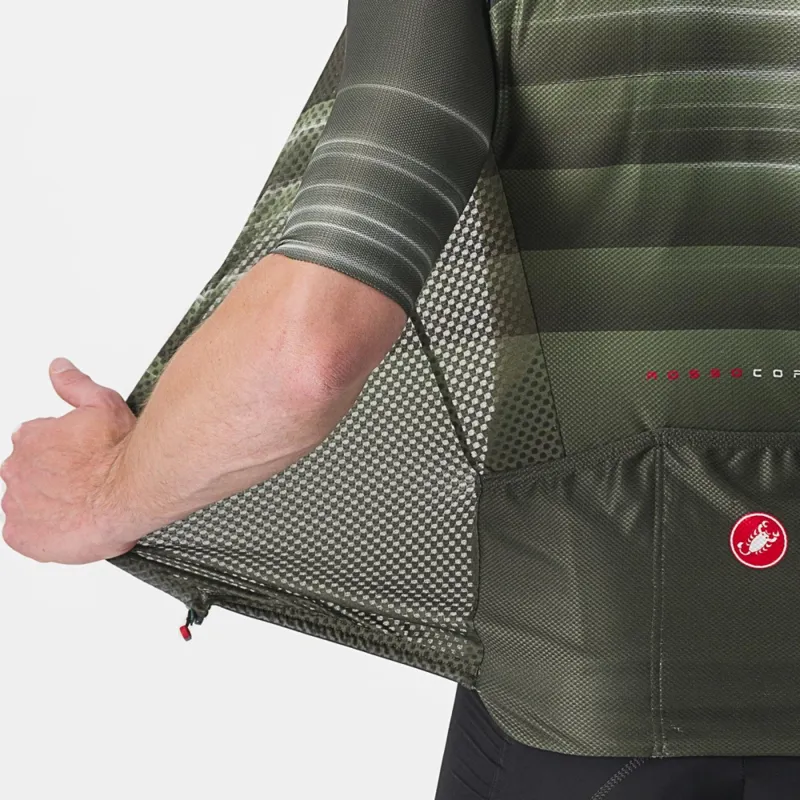 Castelli Climber's 3.0 SL 2 Short Sleeve Jersey in Green-3