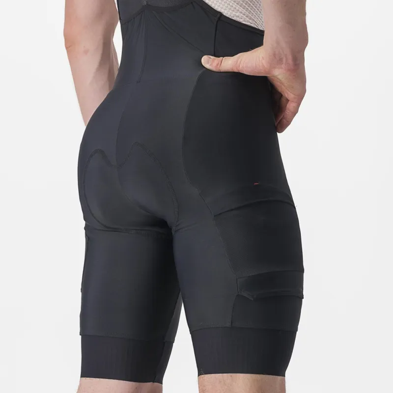Castelli Unlimited Cargo Bib Shorts in Black-3