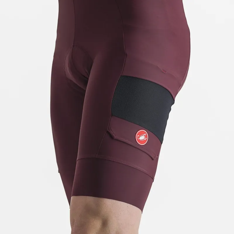 Castelli Unlimited Cargo Bib Shorts in Bordeaux-3
