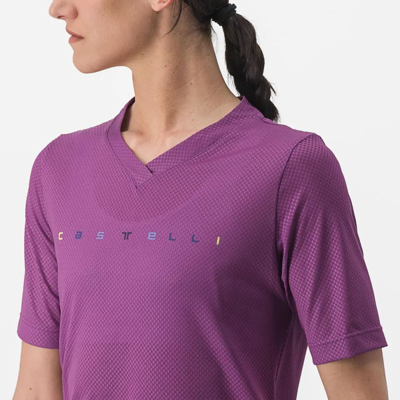 Castelli Trail Tech 2 Women's T-Shirt in Amethyst-3