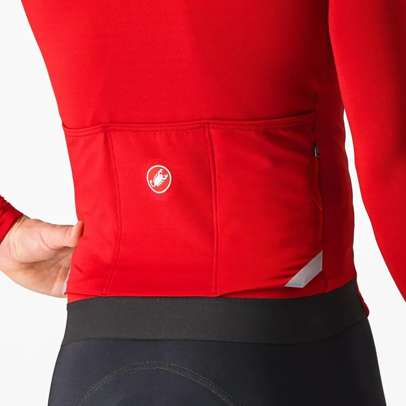 Castelli Fly Long Sleeve Jersey in Rich Red-3