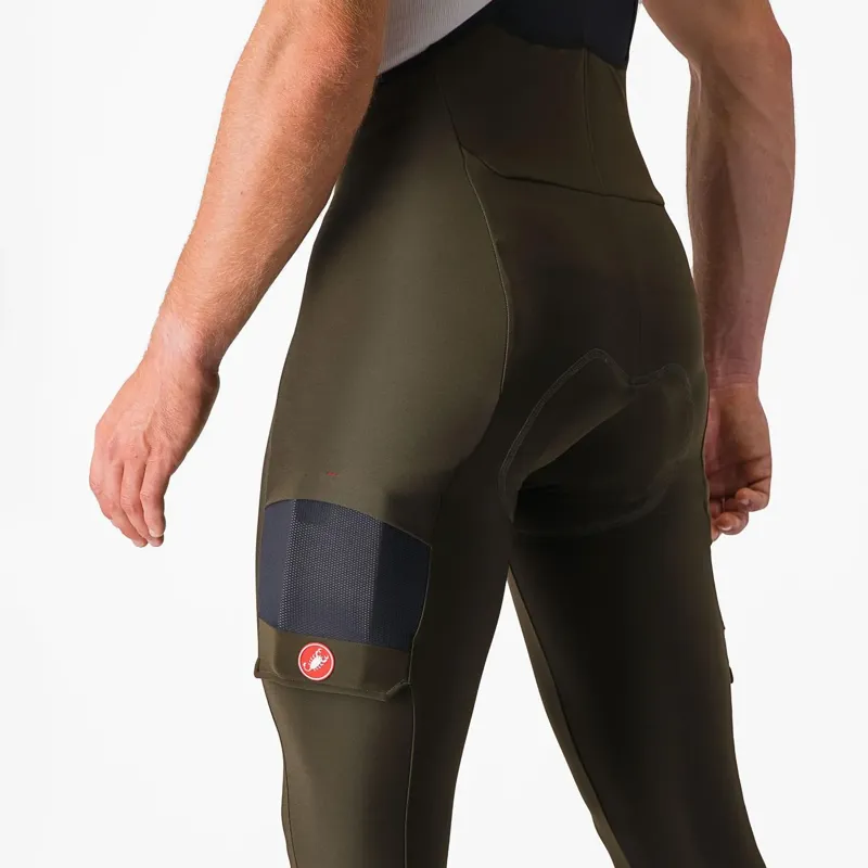 Castelli Unlimited Trail Bib Tights in Dark Tarmac-2