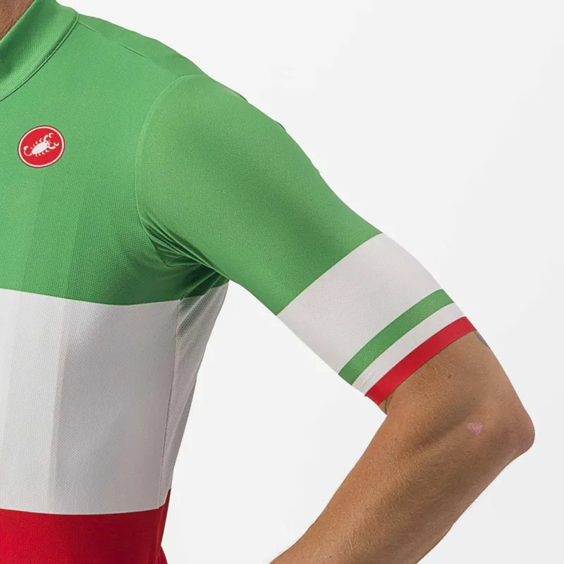 Castelli Team Italia Short Sleeve Jersey in Tricolore-3