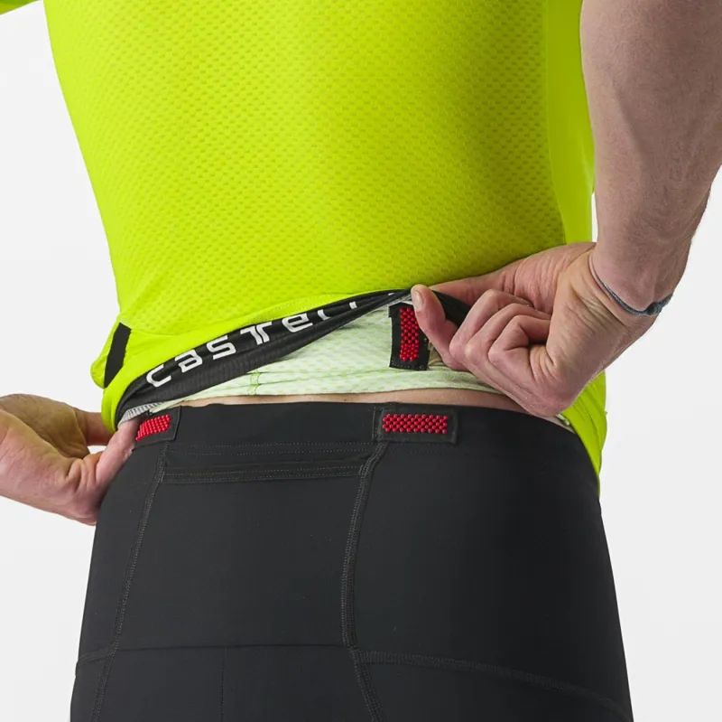 Castelli Free Speed 2 Race Top in Electric Lime/Niagara Blue-3