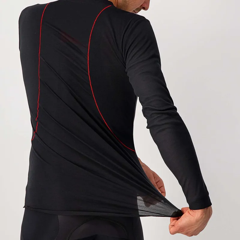 Castelli Prosecco Tech Long Sleeve Base Layer in Black-5