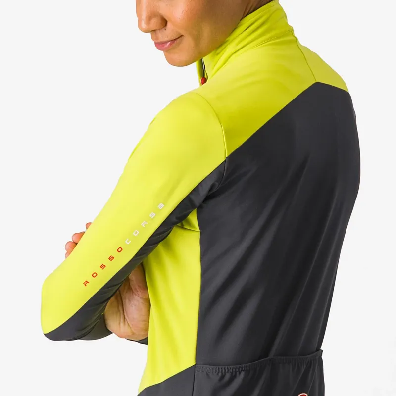 Castelli Beta RoS Women's Jacket in Sulphur/Dark Grey-4