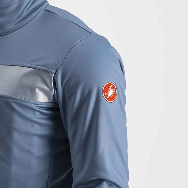 Castelli Raddoppia 3 Jacket in Steel Blue/Blue Reflex-4