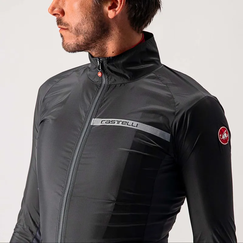 Castelli Squadra Stretch Jacket in Light Black and Dark Gray-4