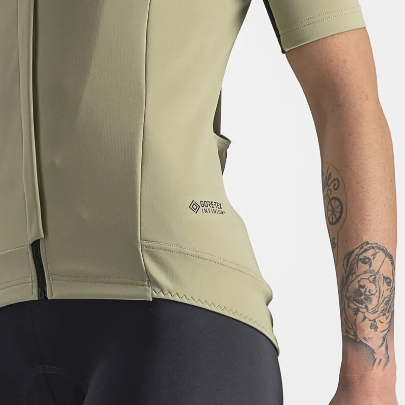 Castelli Gabba RoS 2 Short Sleeve Women's Jersey in Green Tea/Chalk-4