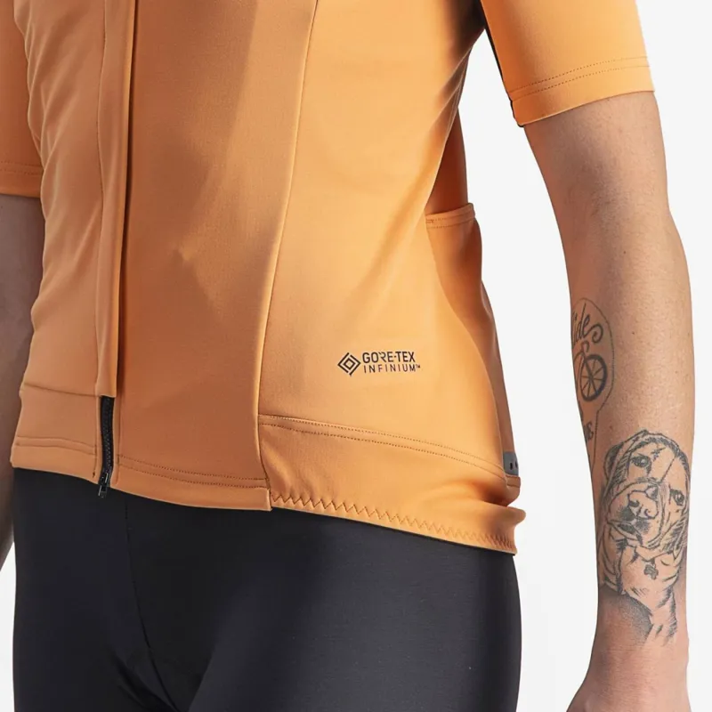 Castelli Gabba RoS 2 Short Sleeve Women's Jersey in Melon/MilitaryGreen-4