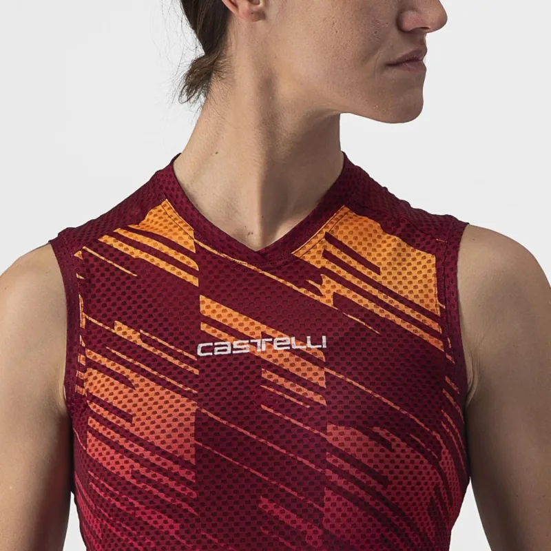 Castelli Insider Women's Sleeveless Jersey in Bordeaux-4