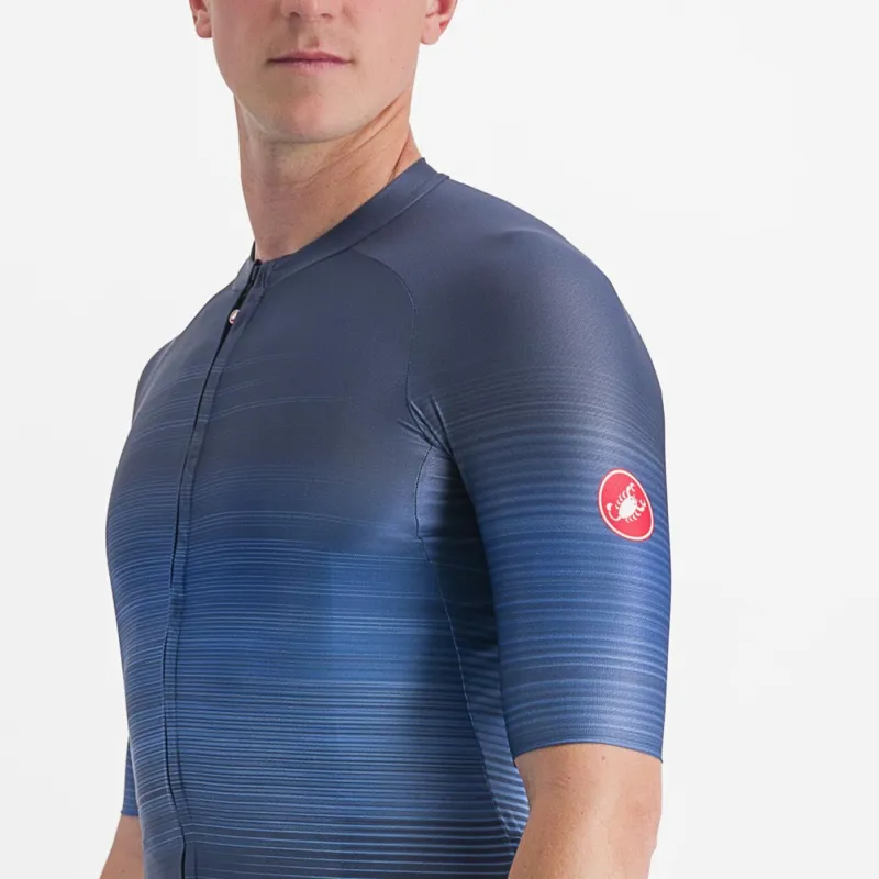 Castelli Aero Race 6.0 Short Sleeve Jersey in Belgian Blue-4