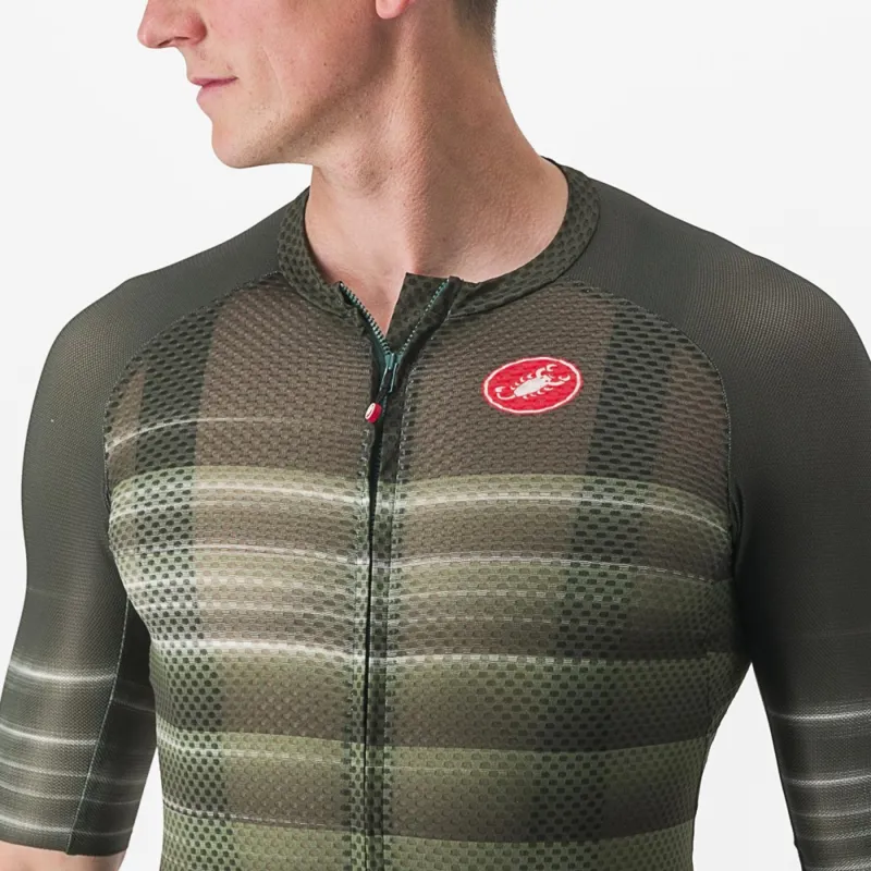 Castelli Climber's 3.0 SL 2 Short Sleeve Jersey in Green-4