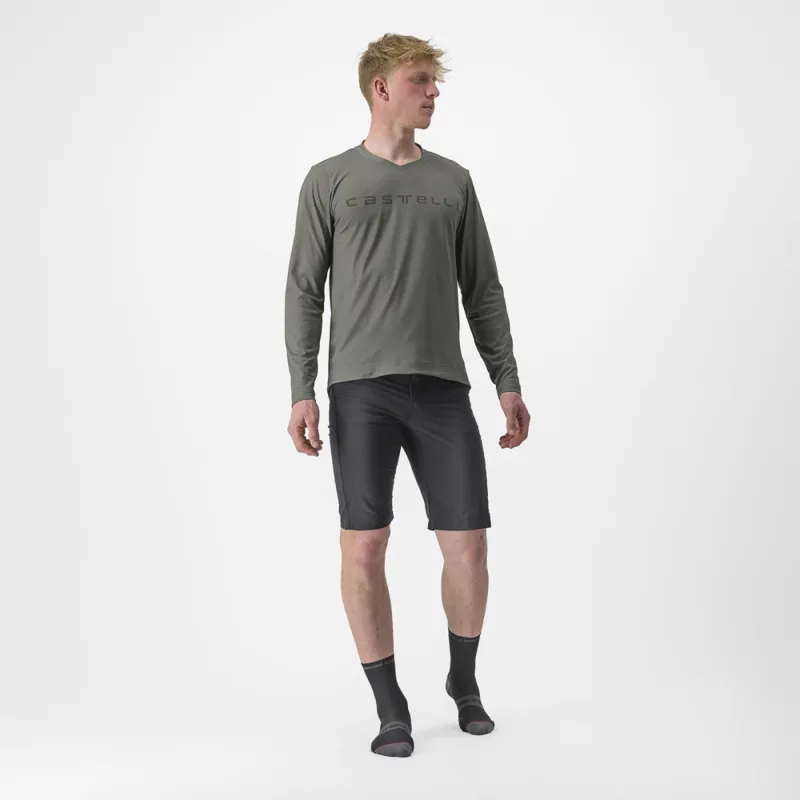 Castelli Trail Tech 2 Long Sleeve T-Shirt in Forest Grey-4