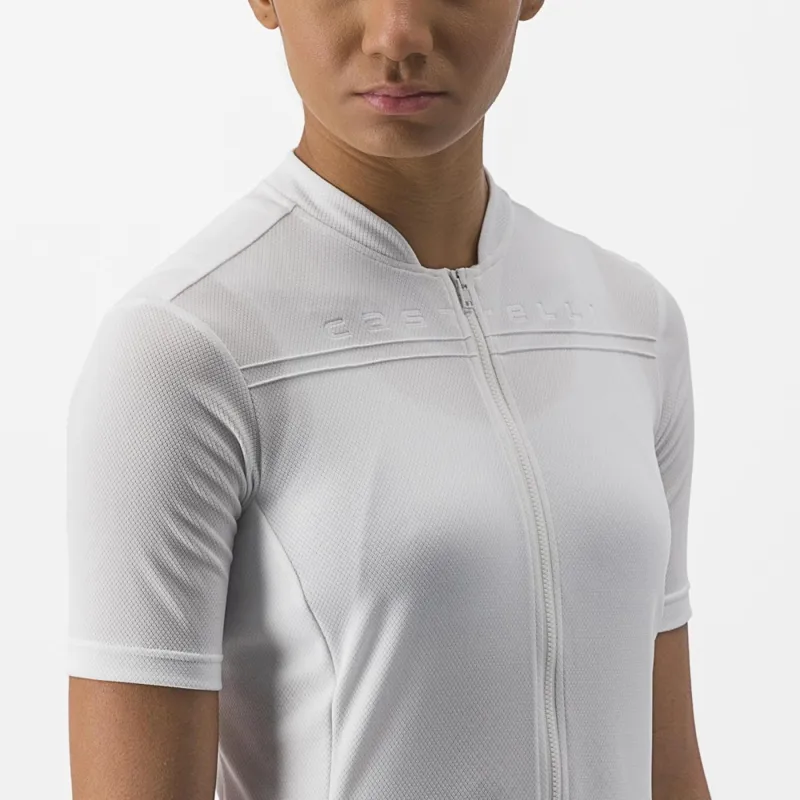Castelli Anima 4 Women's Short Sleeve Jersey in Ivory-4