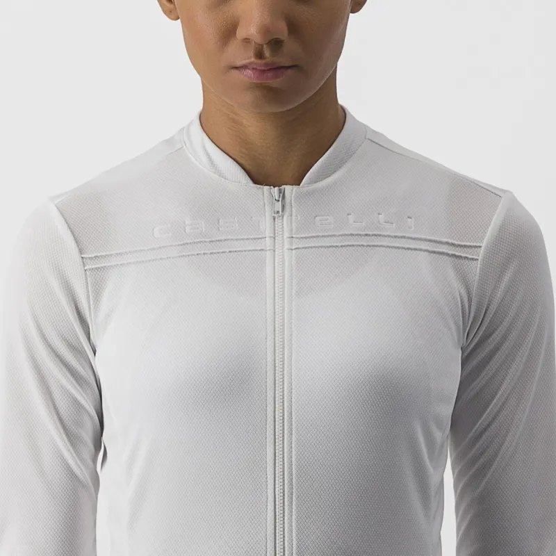 Castelli Anima 4 Long Sleeve Women's Jersey in Ivory-4