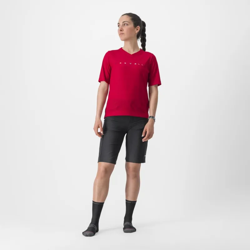 Castelli Trail Tech 2 Women's T-Shirt in Red-4