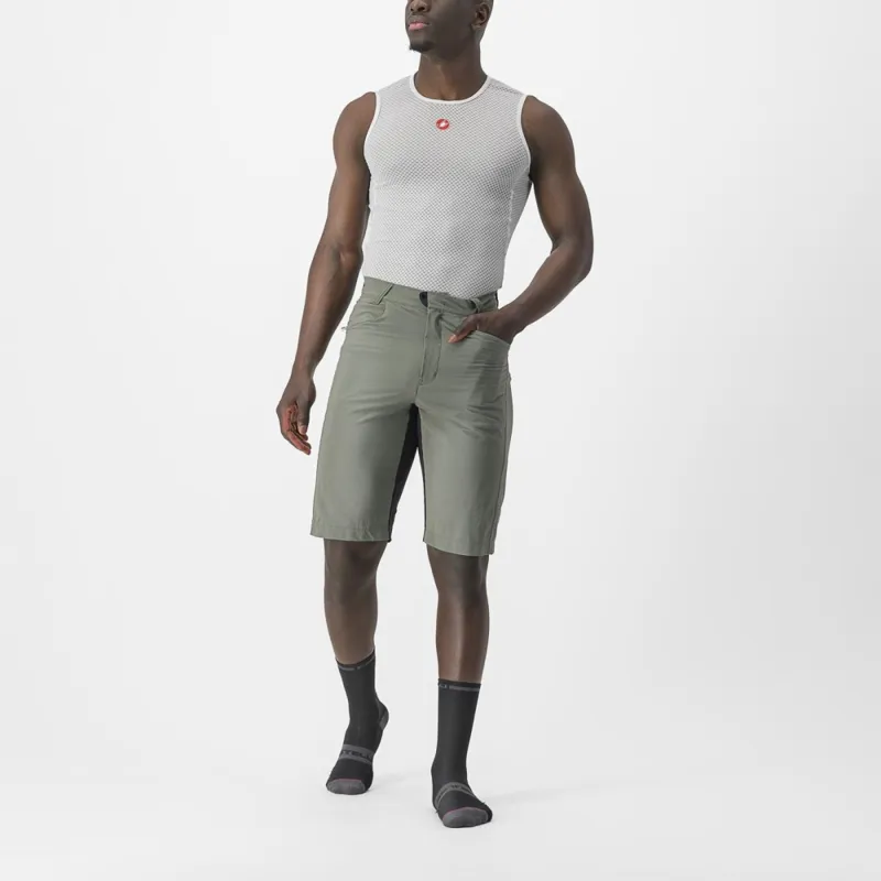 Castelli Unlimited Baggy Shorts in Grey/Black-5