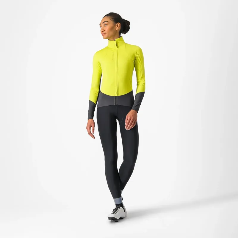 Castelli Beta RoS Women's Jacket in Sulphur/Dark Grey-5