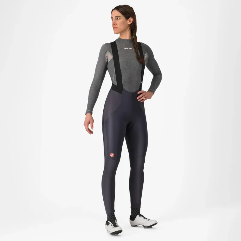 Castelli Sorpasso RoS Women's Bib Tights in Dark Grey-5
