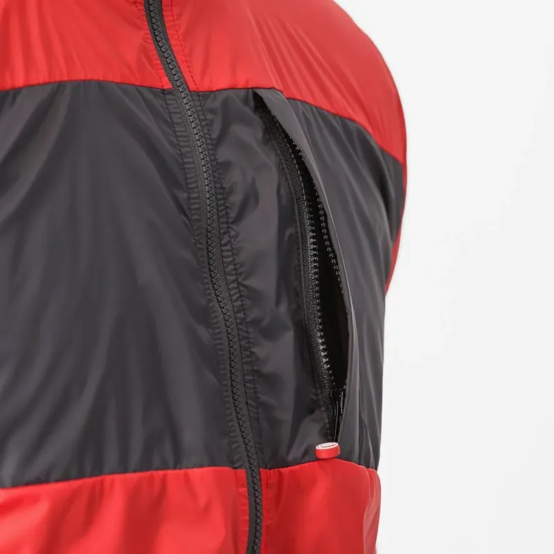 Castelli Unlimited Puffy Jacket in Pompeian Red/Grey-5