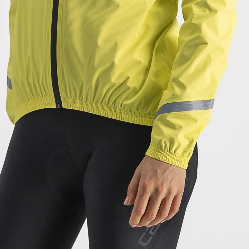 Castelli Emergency 2 Women's Rain Jacket in Brilliant Yellow-5