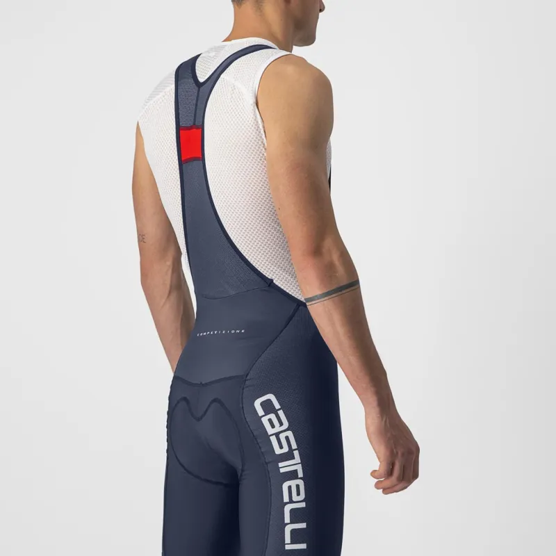 Castelli Competizione Kit Bib Shorts in Belgian Blue/White/Silver-2