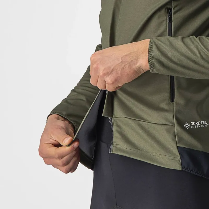 Castelli Unlimited Perfetto RoS 2 Jacket in Military Green/Goldenrod-4