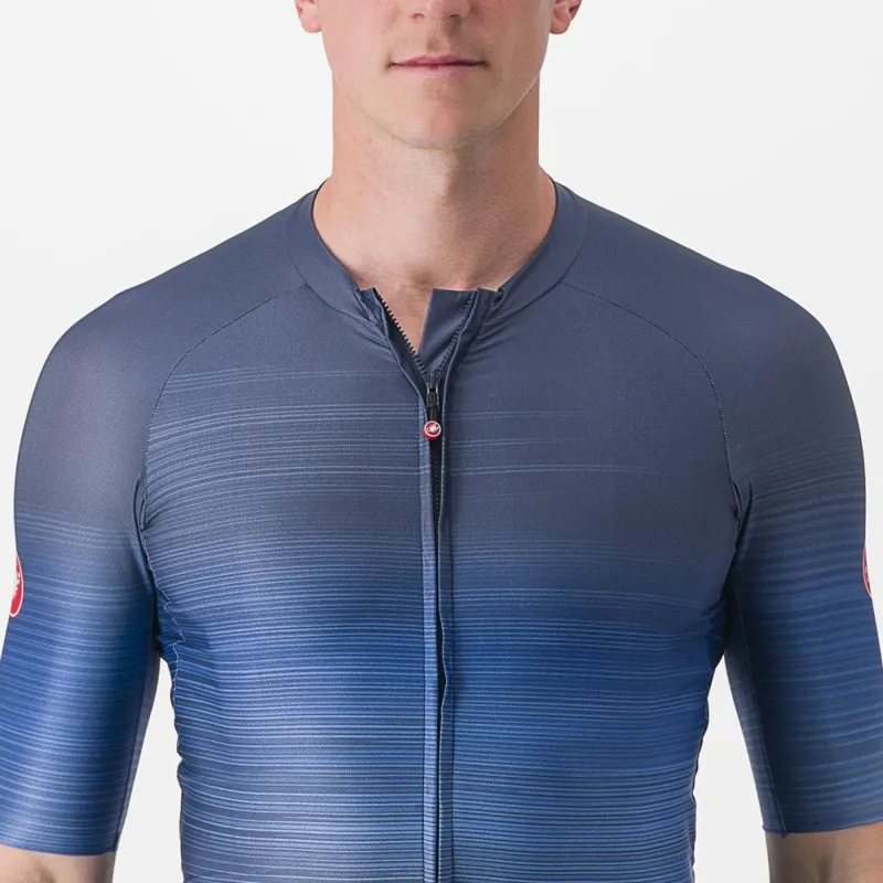 Castelli Aero Race 6.0 Short Sleeve Jersey in Belgian Blue-5