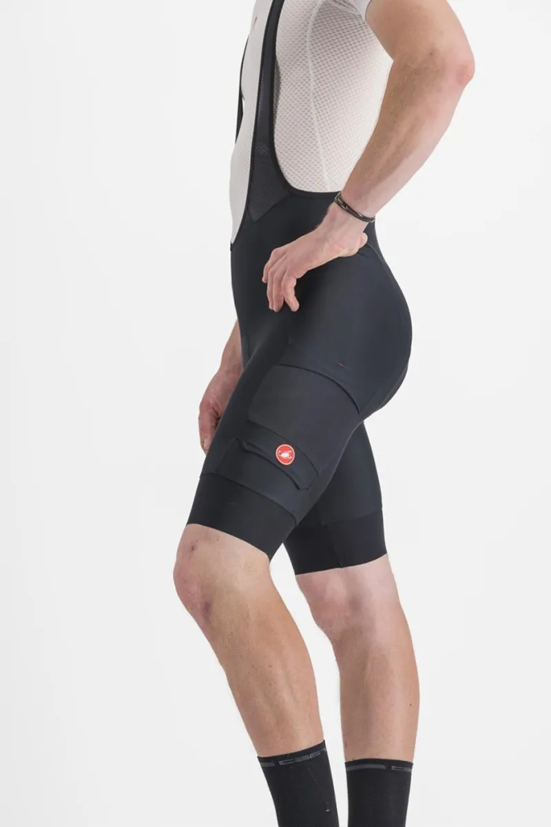 Castelli Unlimited Cargo Bib Shorts in Black-5