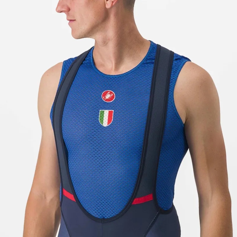 Castelli Team Italia Competizione Bib Shorts in Belgian Blue-5