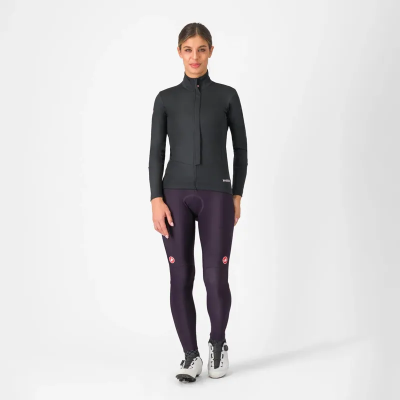 Castelli Sorpasso RoS Women's Bib Tights in Night Shade/Silver Reflex-6