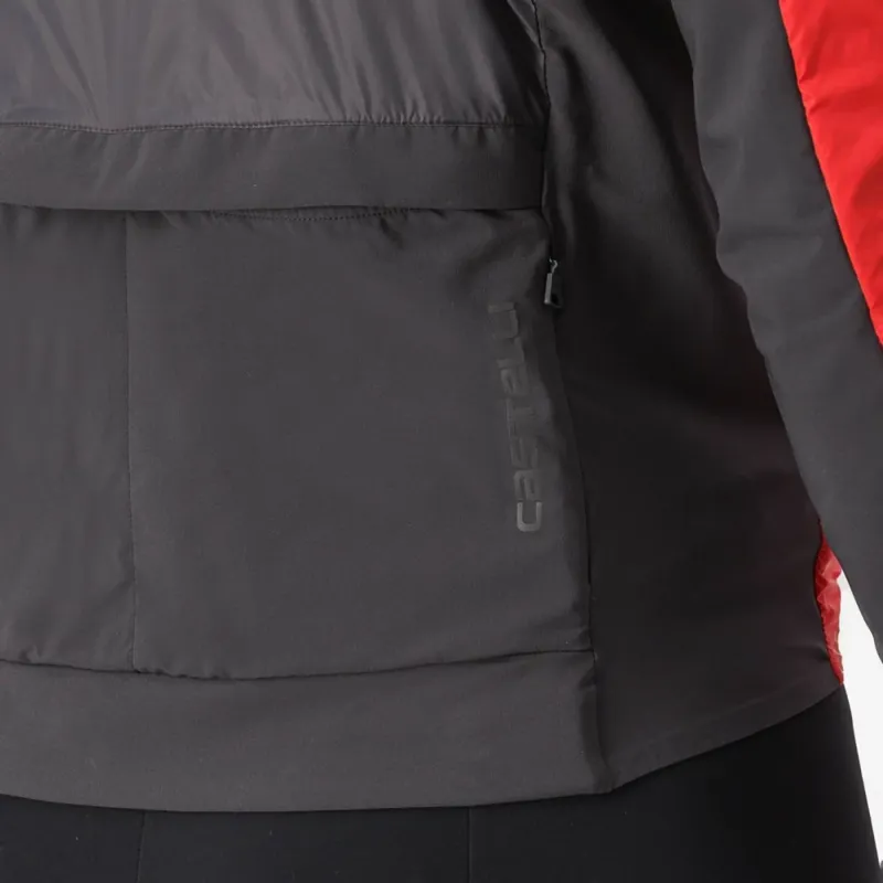 Castelli Unlimited Puffy Jacket in Pompeian Red/Grey-6
