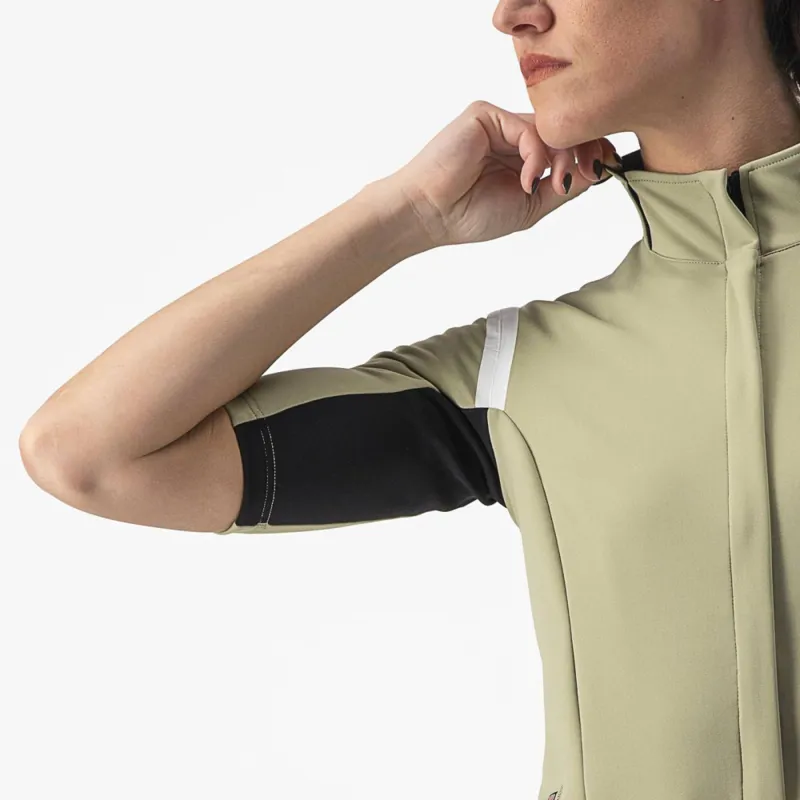 Castelli Gabba RoS 2 Short Sleeve Women's Jersey in Green Tea/Chalk-6