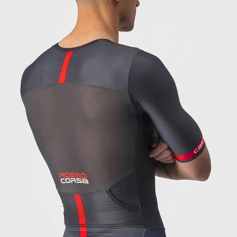 Castelli Free Sanremo 2 Short Sleeve Suit in Black-7