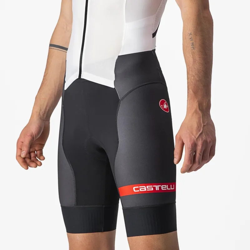 Castelli Free Sanremo 2 Sleeveless Suit in White/Black-5