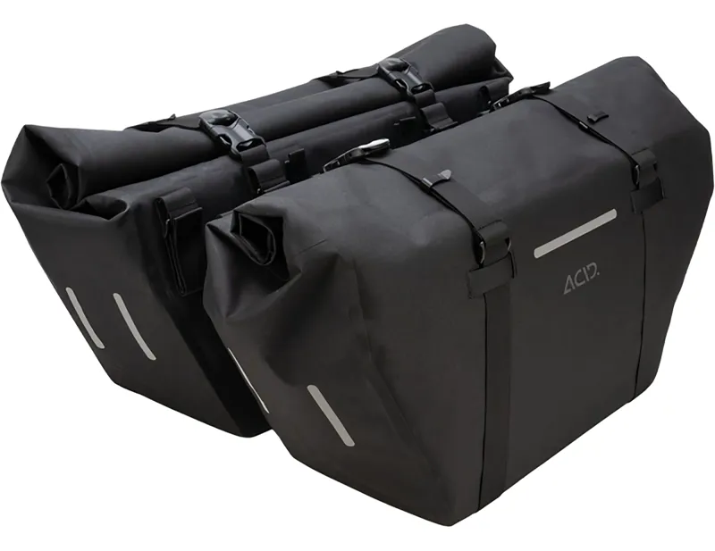 Balfes Bikes Acid Pannier Bag - Pro 45/2 Longtail in black - pair | Free postage over £30, £10 off first order, price match & 0% finance.