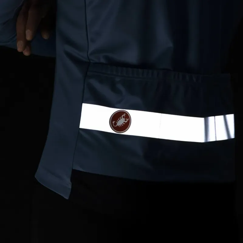 Castelli Raddoppia 3 Jacket in Steel Blue/Blue Reflex-7