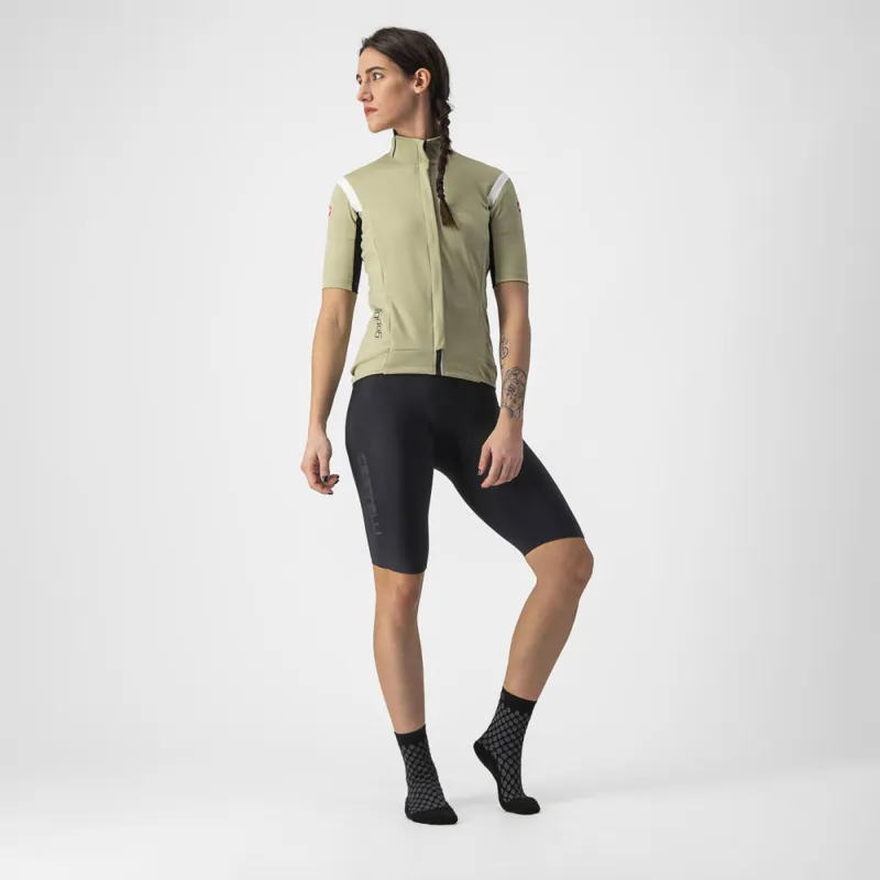 Castelli Gabba RoS 2 Short Sleeve Women's Jersey in Green Tea/Chalk-7