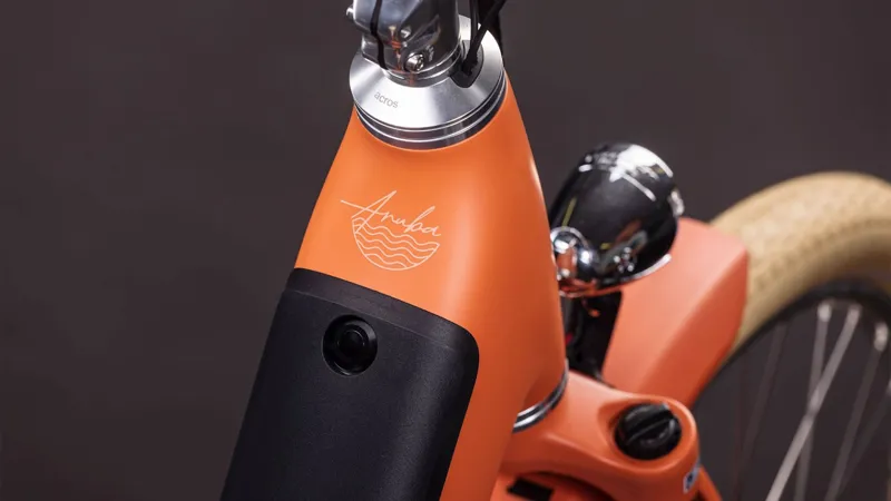 Cube Aruba Hybrid 600 Easy Entry Electric Hybrid Bike 2026 in Papaya/Creme-1