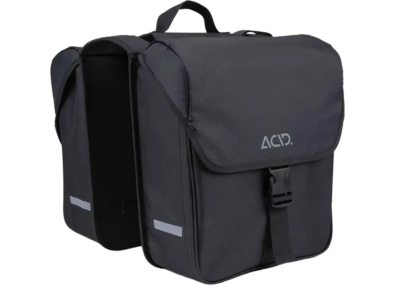 Balfes Bikes Acid Pannier Bag Cmpt 15 Double in Black | Free postage over £30, £10 off first order, price match & 0% finance.