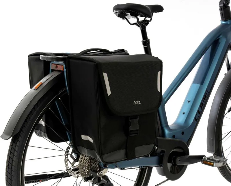 Acid Pannier Bag City 15 Classic Double in Black-3