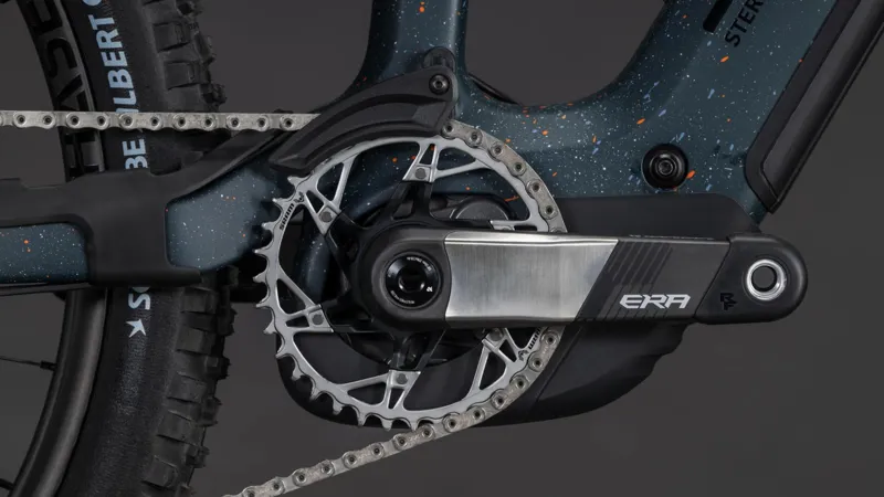 Cube Stereo Hybrid one77 HPC SLT 800 Full Suspension Electric Mountain Bike 2026 in Galaxy/Orange-4