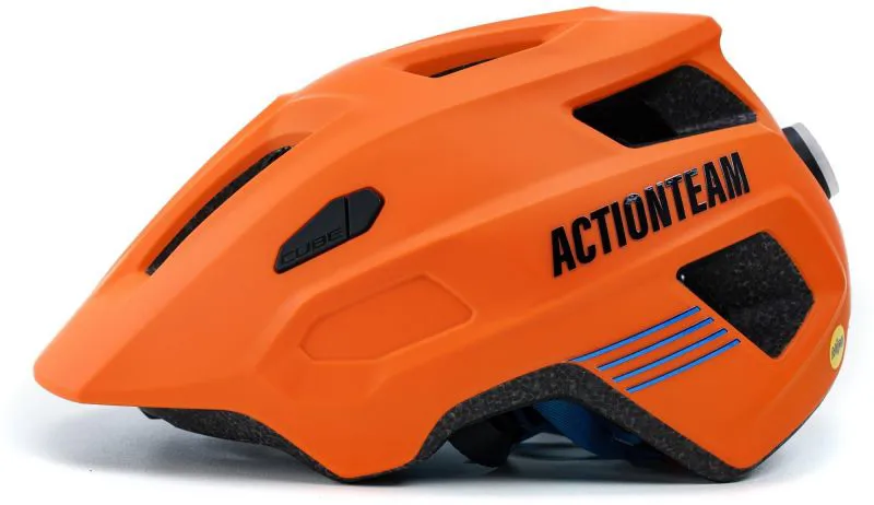CUBE HELMET LINOK X ACTIONTEAM in ORANGE/BLUE-1