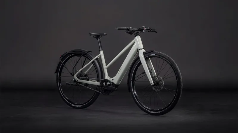 Cube Editor Hybrid Slx 400x FE Electric Hybrid Bike 2026 in Reedbeige/Chrome-6