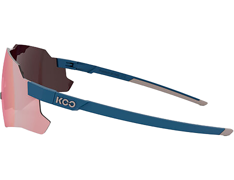 Koo Nebula Sunglasses in Midnight Blue Matt/Photochromic Rose Gold Mirror-2