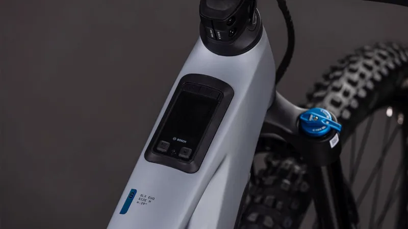 Cube Stereo Hybrid one44 Hpc Slx Evo 800 Electric Full Suspension Mountain Bike 2026 in Slategrey/Black-1