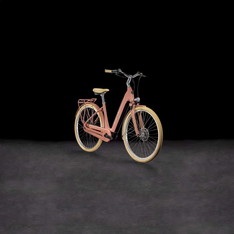 Cube Ella Hybrid 500 Electric City Bike 2025 in Old Pink/Plum-6