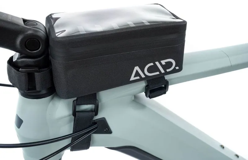 Acid Panniers Toptube View in Black-2