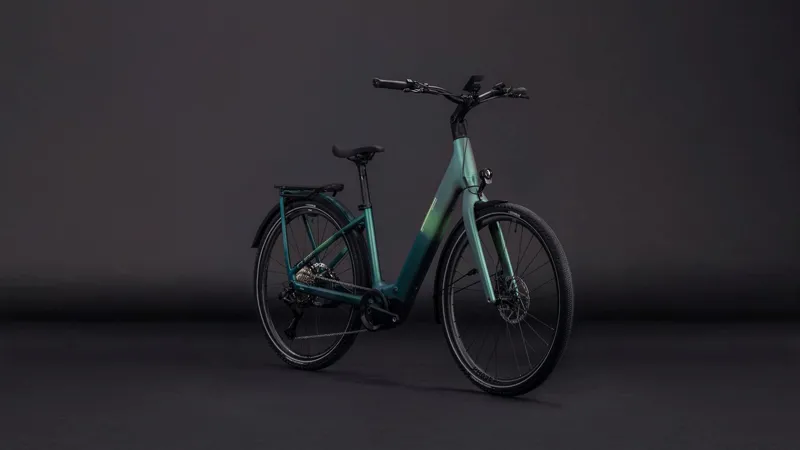 Cube Kathmandu Easy Entry Hybrid c:62 Slt 400x Electric Hybrid Bike 2026 in Seafoam/Chrome-7